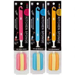 Dụng cụ cọ rửa bình nước cán dài Kokubo - Màu xanh/blue_14