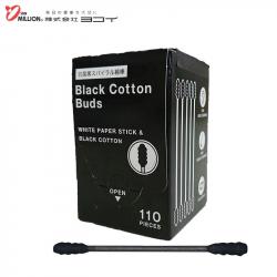 Hộp 110 tăm bông kháng khuẩn than hoạt tính Sanritsu- Black_7