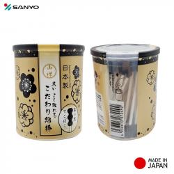 Hộp 150 tăm bông ngoáy tai than hoạt tính Sanyo Swab_9