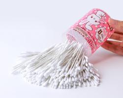 Hộp 200 tăm bông siêu mềm kháng khuẩn cho bé Sanyo Bale_6