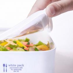 Hộp đựng thực phẩm chữ nhật White Pack 900ml_7