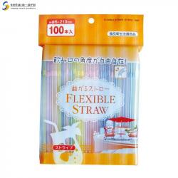 Set 100 chiếc ống hút Flexible Straw Ø6mmx210mm_1