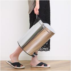 Thùng rác inox chân đạp Pearl Life Charis II Pale 12L_7