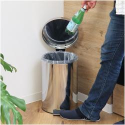 Thùng rác inox chân đạp Pearl Life Charis II Pale 12L_4