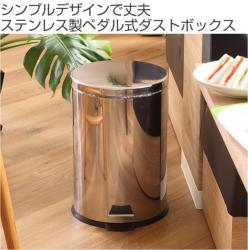 Thùng rác inox chân đạp Pearl Life Charis II Pale 20L_2