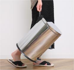 Thùng rác inox chân đạp Pearl Life Charis II Pale 20L_3