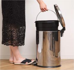 Thùng rác inox chân đạp Pearl Life Charis II Pale 20L_5