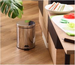 Thùng rác inox chân đạp Pearl Life Charis II Pale 5L_3