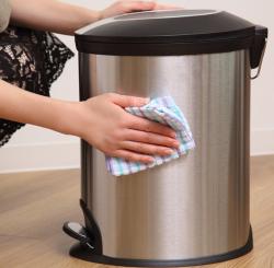 Thùng rác inox chân đạp Pearl Life Slim Pedal Pale 12L_10