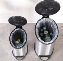 Thùng rác inox chân đạp Pearl Life Slim Pedal Pale 12L_16