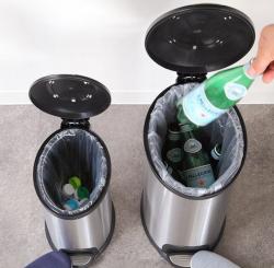 Thùng rác inox chân đạp Pearl Life Slim Pedal Pale 12L_17