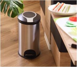 Thùng rác inox chân đạp Pearl Life Slim Pedal Pale 12L_2