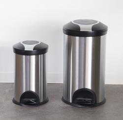 Thùng rác inox chân đạp Pearl Life Slim Pedal Pale 12L_18