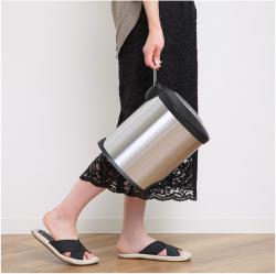 Thùng rác inox chân đạp Pearl Life Slim Pedal Pale 5L_7