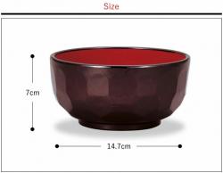 Bát nhựa tròn cao cấp Kurouchi Black Ø147mm_9