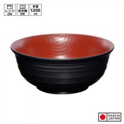 Bát nhựa tròn vân gỗ Yamanaka Ø183mm_A