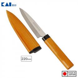 Dao gọt hoa quả có nắp đậy Kai_1