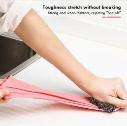 Găng tay cao su tự nhiên Dunlop hồng - size M_4