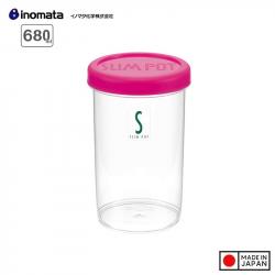 Hộp đựng đồ khô Slim Pot 680ml - nắp hồng_A