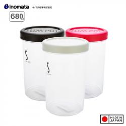 Hộp đựng đồ khô Slim Pot 680ml - nắp trắng_2