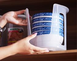 Khay đựng bát đĩa cất gọn Sanada Ø14.9cm_6