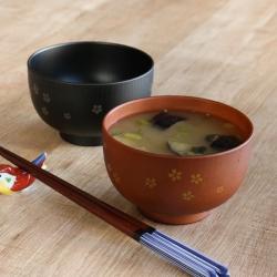 Bát nhựa tròn họa tiết hoa anh đào (Ø11×6.5cm)-bát đỏ_6