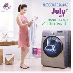 Nước giặt xả July 2X Vivid Purple - 1800ml - Tím_3