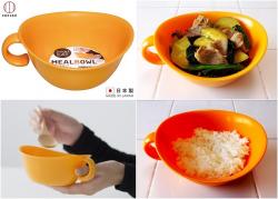 Bát ăn cho bé có quai Kokubo Meal Bowl Ø15cm - Màu vàng cam_10