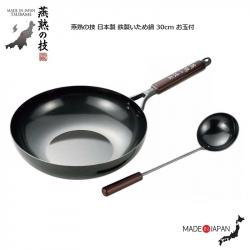 Bộ chảo xào chống dính đáy từ Ø30cm kèm muôi xào Tsubame_2