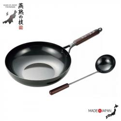 Bộ chảo xào chống dính đáy từ Ø30cm kèm muôi xào Tsubame_7