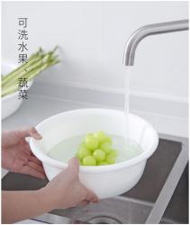 Chậu nhựa tròn Inomata Leaf 2.9L - Màu trắng_5