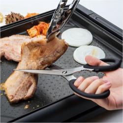Kéo cắt gà, cắt thịt Shimomura Scissors Black 255mm_5