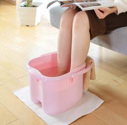 Chậu ngâm chân thư giãn Inomata Footbath 12L - Màu hồng_5