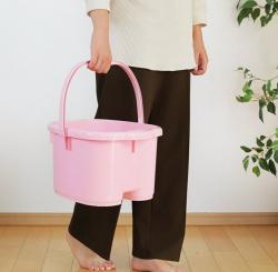 Chậu ngâm chân thư giãn Inomata Footbath 12L - Màu hồng_8