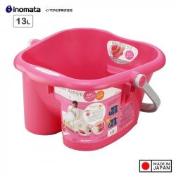 Chậu ngâm chân thư giãn Inomata Relax Ashiyu 13L - Màu hồng_A