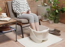 Chậu ngâm chân thư giãn Inomata Footbath 18.7L - Trắng sứ_2