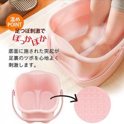 Chậu ngâm chân thư giãn Inomata Footbath 18.7L - Hồng phớt_5