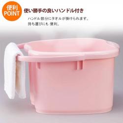 Chậu ngâm chân thư giãn Inomata Footbath 18.7L - Hồng phớt_7