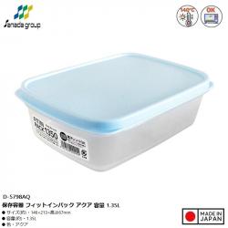 Hộp đựng thực phẩm nắp mềm Fit in Pack 1350ml - Xanh Mint_A