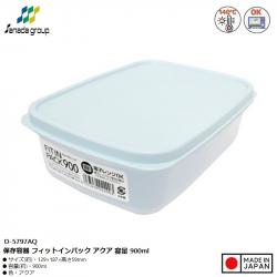 Hộp đựng thực phẩm nắp mềm Fit in Pack 900ml - Xanh mint_A