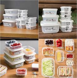 Set 02 hộp thực phẩm nắp mềm Fit in Pack 600ml - Trắng_8