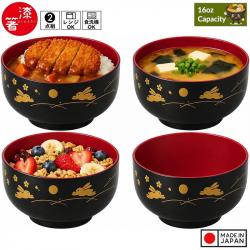 Bát nhựa tròn họa tiết thỏ & trăng (Ø11×6.5cm)_4