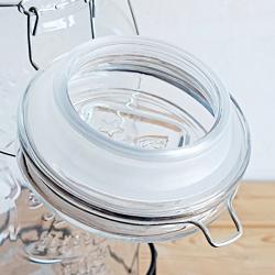 Hũ thủy tinh nắp khóa bật, gioăng kín Living 1,5L_3