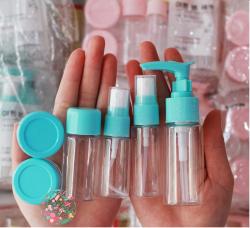 Bộ chiết mỹ phẩm du lịch Beiyin 6 món - Màu xanh_2