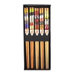 Set 5 đôi đũa tre Nhật Bản_14