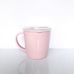 Cốc nhựa có nắp mềm Yamada G&B 300ml - Màu hồng_7