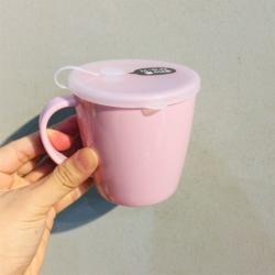 Cốc nhựa có nắp mềm Yamada G&B 300ml - Màu hồng_6