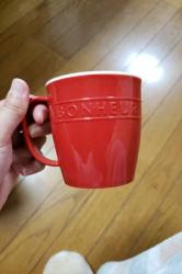 Cốc nhựa giả sứ Yamada Bonheur 300ml - Màu đỏ_4