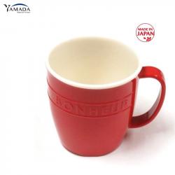 Cốc nhựa giả sứ Yamada Bonheur 300ml - Màu đỏ_3