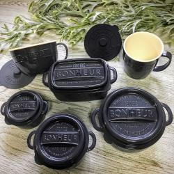 Cốc nhựa giả sứ Yamada Bonheur 300ml - Màu xám_6